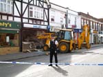 No 107 JCB attacking Barclay's Cash Machine July 2007